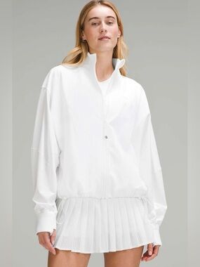 Lululemon NWT Define Relaxed Fit Luon Full Zip Jacket White Size 8